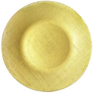 Matte Gold Glass Charger Plate