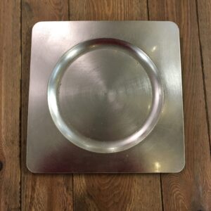 Plate: Charger (Square, Silver) $0.50+