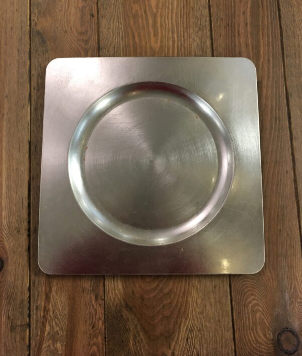 Plate: Charger (Square, Silver) $0.50+