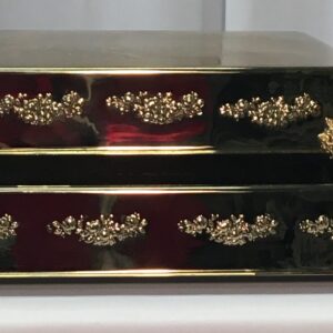 Square Gold Cake Plateau