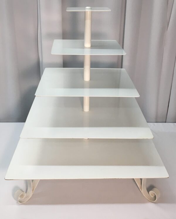 White Square Cupcake Stand