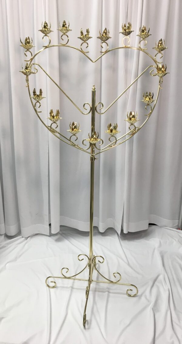 17 Lite Heart Brass