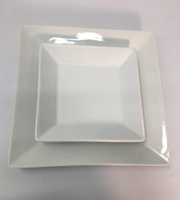 Square White Plate