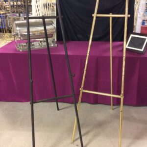 Black and Gold Easels