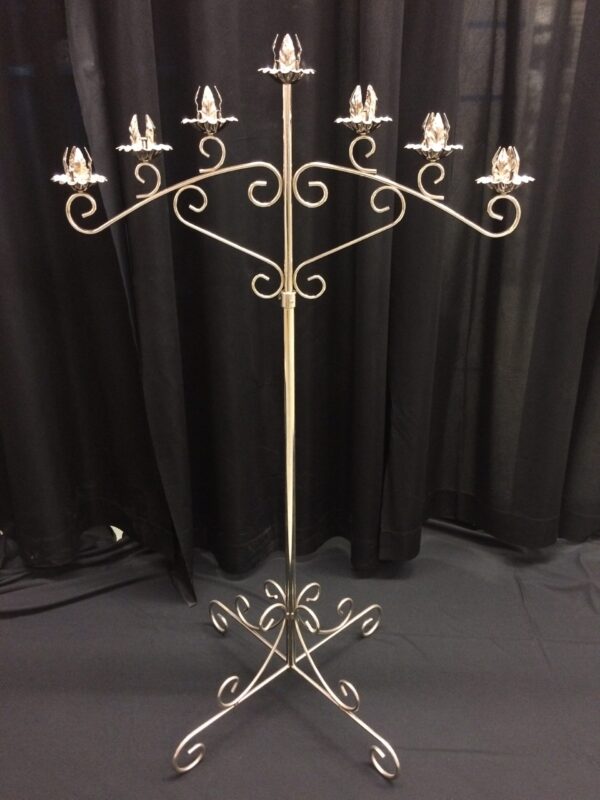 7 light arch, comes in pair, available in brass or nickel