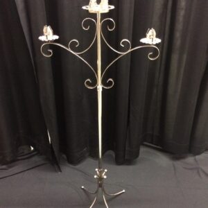 Unity scroll, available in brass, nickel, and white