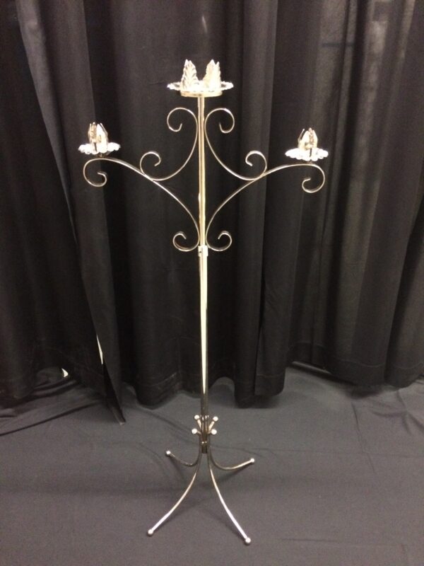 Unity scroll, available in brass, nickel, and white