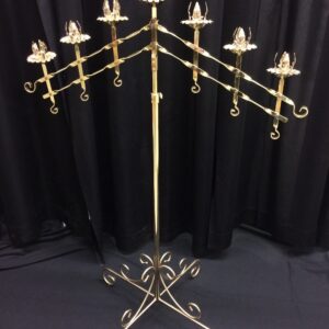 7 light adjustable, comes in pair, available in brass or nickel