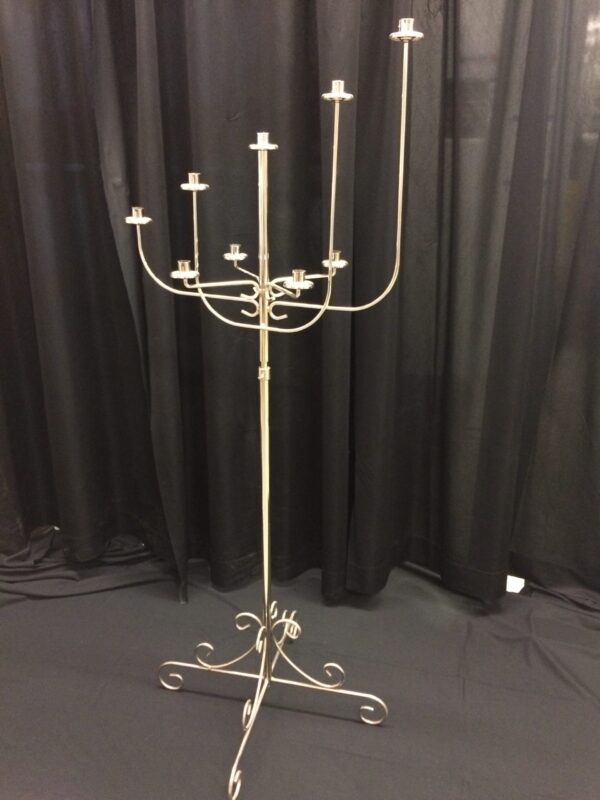 9 light celebration, comes in pair, available in brass or nickel