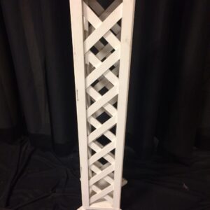 Plant stand, white lattice