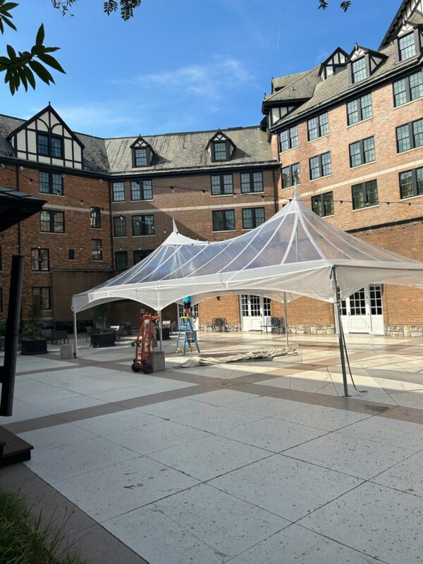 20' x 40' Clear Top High Peak Frame