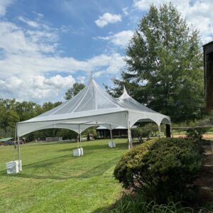 20' x 30' Clear Top High Peak Frame