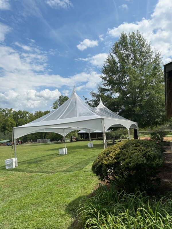 20' x 30' Clear Top High Peak Frame
