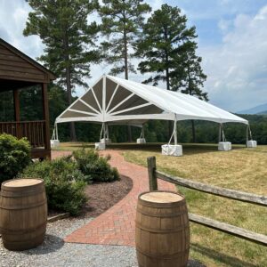 40' Wide JUMBOTRAC Keder Frame Tent