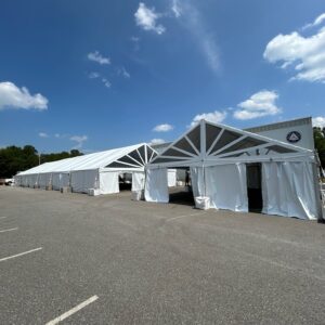 30' Wide JUMBOTRAC Keder Frame Tent